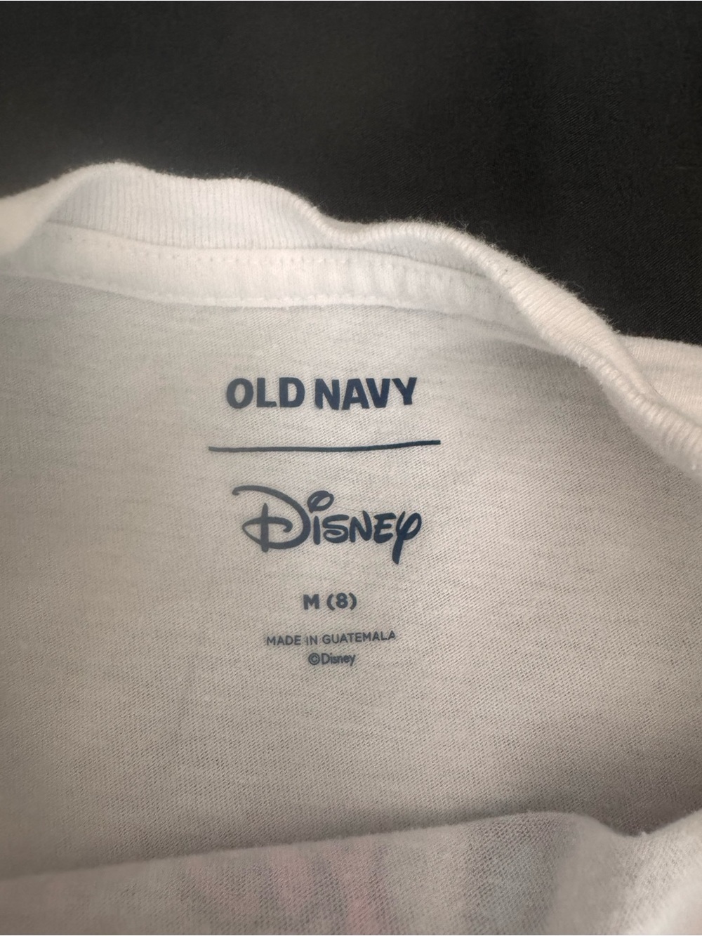 Old Navy White Girls' Angel & Stitch Graphic Tee with Pink and Blue Art - Picture 3 of 4